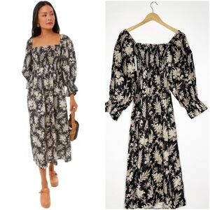 Tuckernuck HEMMINGS Linen Midi Dress OJAI VINES Size XL NWT